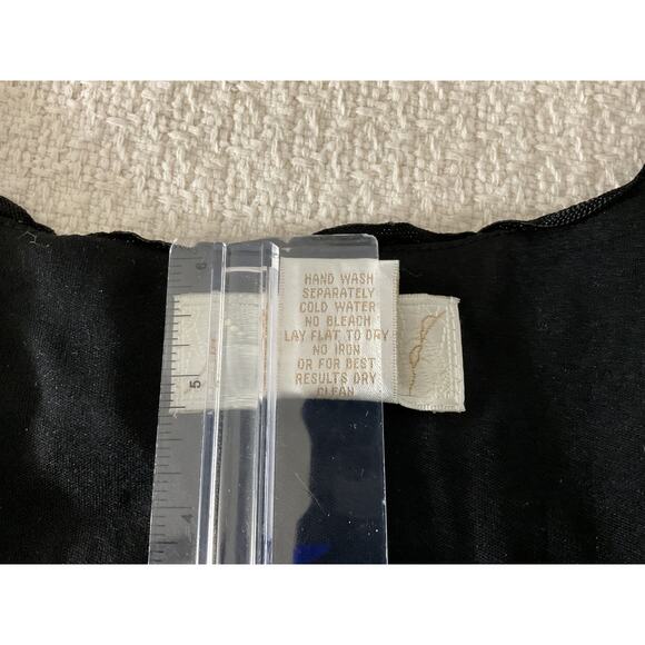 Kroochetta by Phyllis Women's Large Black Dress Raylon Lace Detail Sleeveless - Picture 8 of 10